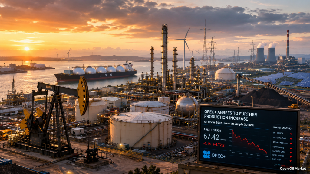 Oil and Gas News and Energy Updates July 5, 2026: OPEC+ Increases Production, Oil Prices Decline, LNG and RES Transform the Energy Market