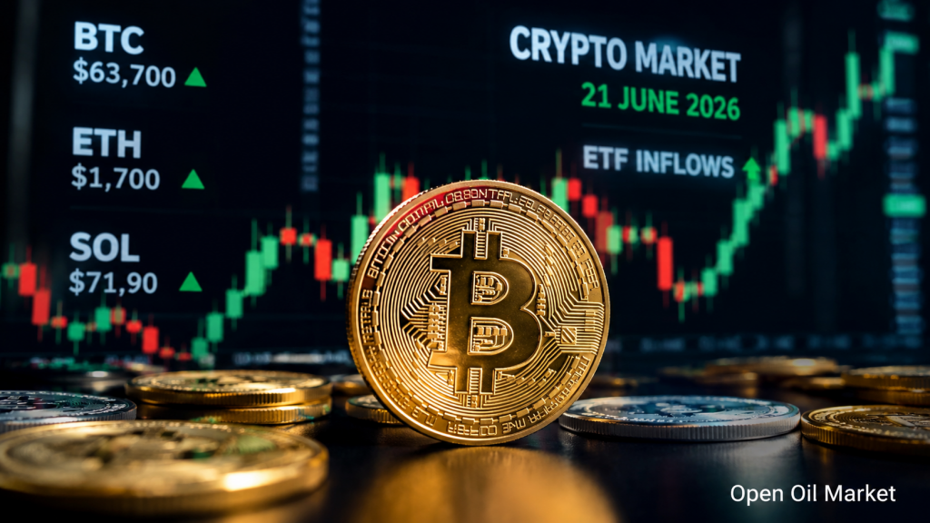 Cryptocurrency News, Sunday, June 21, 2026: Bitcoin Holds $63–64k, ETF Flows and Stablecoin Regulation Set Market Tone