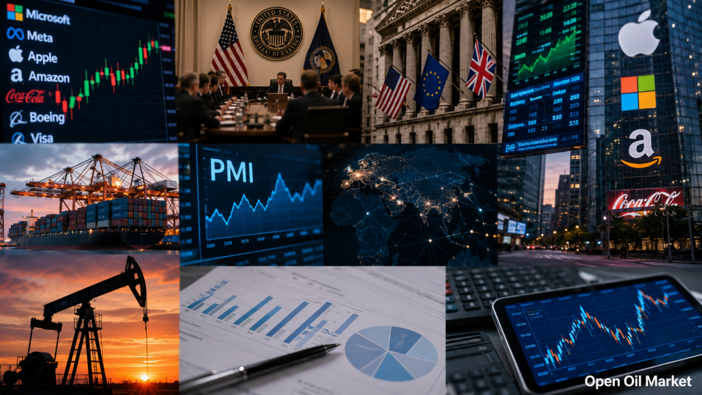 Investor Calendar July 27-31, 2026 — Federal Reserve Rate, US and Eurozone GDP, PCE Inflation, Bank of England, China PMI, OPEC+ and Corporate Earnings from S&P 500, Euro Stoxx 50, Nikkei 225, MOEX