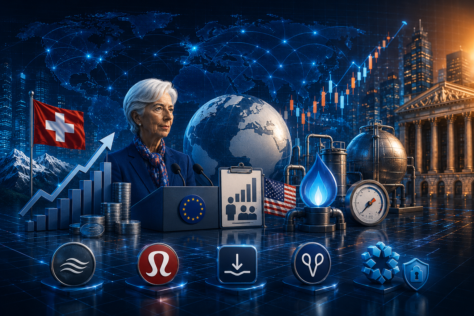 Economic Events and Corporate Reports for June 4, 2026: Switzerland CPI, Lagarde Speech, US Jobless Claims, EIA Gas Storage, and Reports from Ciena, Lululemon, DocuSign, Samsara, and Rubrik
