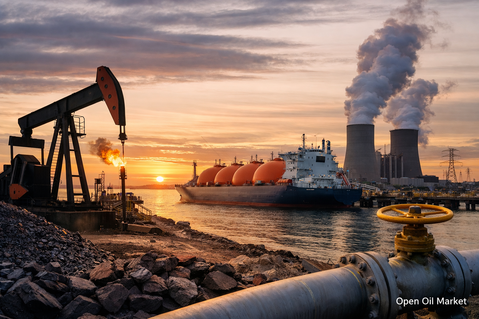 Oil and Gas News and Energy – Monday, March 9, 2026: Oil above $90, LNG market under pressure, energy infrastructure in focus