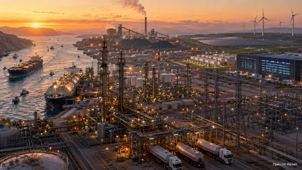 Global Oil, Gas, and Energy Market as of July 16, 2026 — LNG, Refineries, Electricity, and Renewables