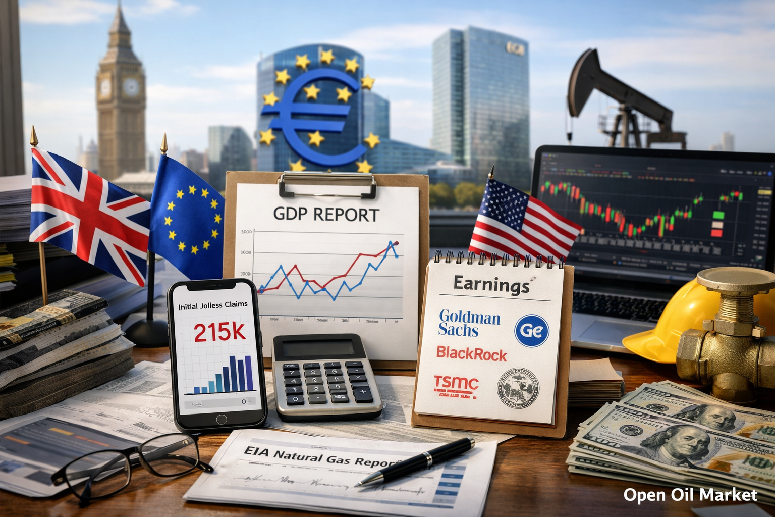 Economic Events and Corporate Reports - Thursday, January 15, 2026: UK GDP, ECB Bulletin, Unemployment Claims