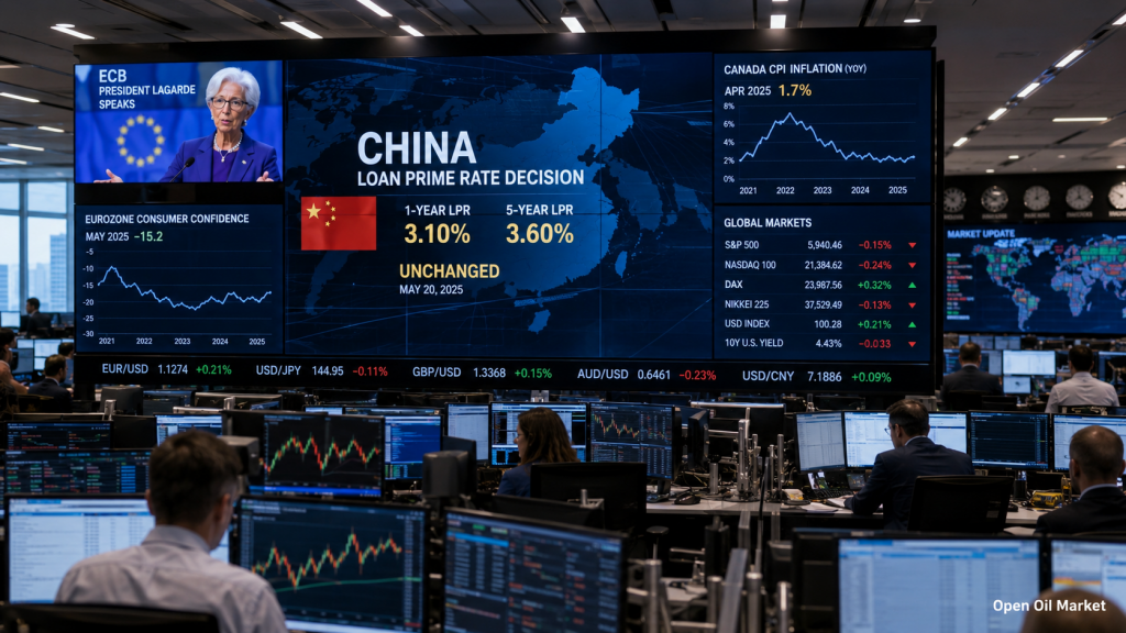 Macroeconomic Calendar and Corporate Reports for Investors on June 22, 2026: China's LPR, Lagarde's Speech, Canada's CPI, and Eurozone Consumer Confidence