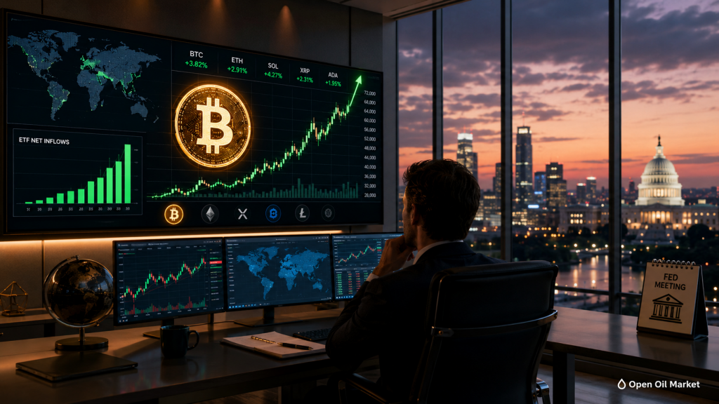 Bitcoin Rises Amidst ETF Inflows and Federal Reserve Meeting Expectations, Global Cryptocurrency Market June 16, 2026