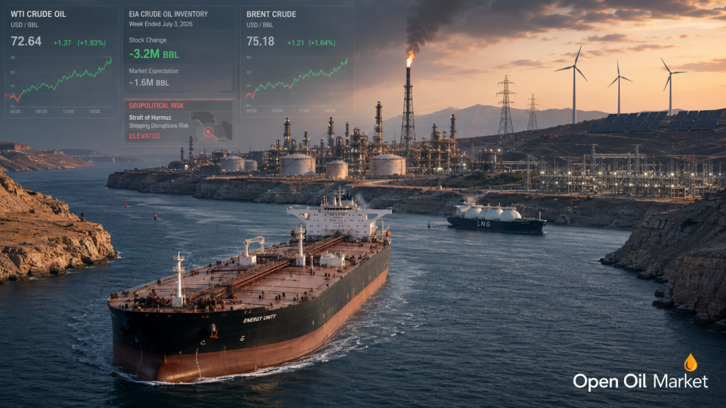 Oil and Gas News — July 8, 2026: Hormuz Risk, EIA Reserves, and the Petroleum Market